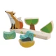 Rókás mágneses fa építőjáték Tender Leaf Toys